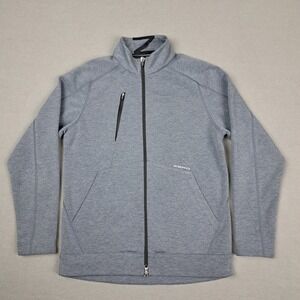 Zero Restriction Jacket Mens Small Gray Full Zip Stretch Golf Performance L399‎